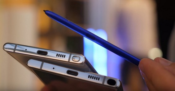 Стилус S Pen для Samsung Galaxy Note 10 и Note 10+ синего цвета