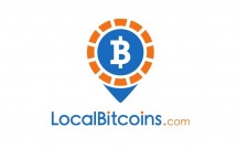 Эмблема сервиса LocalBitcoins на белом фоне