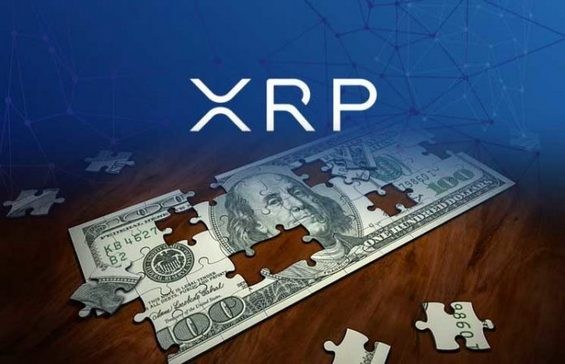 Аббревиатура XRP над долларом