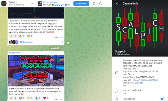 Телеграм-канал Scalpich