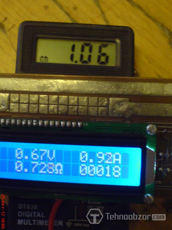 Вольтамперметр работает с LCD - показания тока нагрузки
