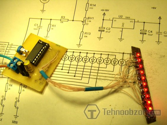 Светодиодный вольтметр на микроконтроллере 3
