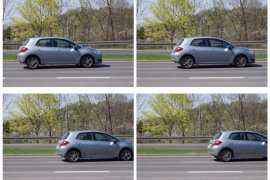 Фото движущего автомобиля SLT-A58