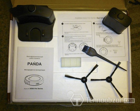 Комплектация пылесоса Panda X500 Pet Series