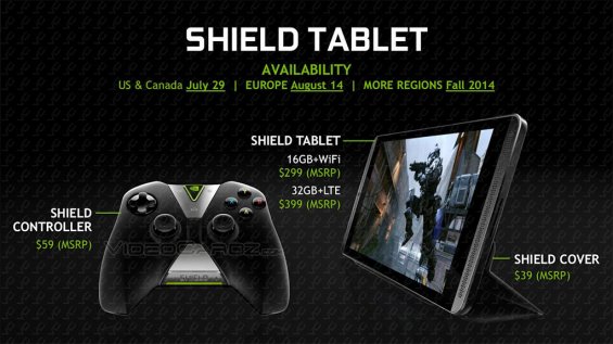 Цена Nvidia Shield Tablet