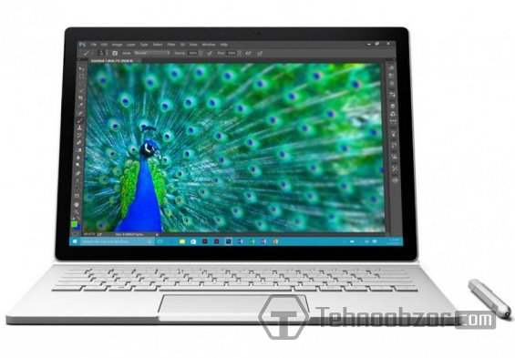 Внешний вид ноутбука Ноутбук Surface Book