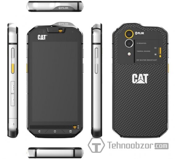 Дизайн и расположение кнопок Caterpillar Cat S60