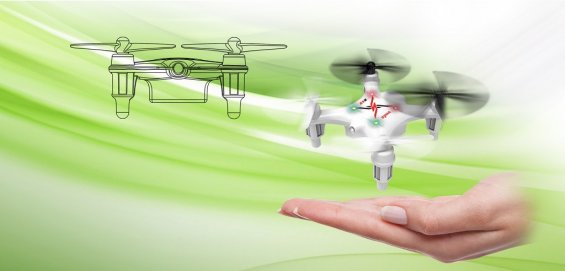 Схема и полет Syma X12 Nano