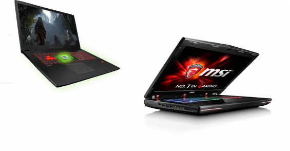 Корпуса MSI GT72S 6QE DOMINATOR PRO G и ASUS ROG STRIX GL702VT