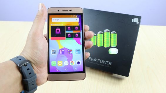 Micromax Evok Power в руке