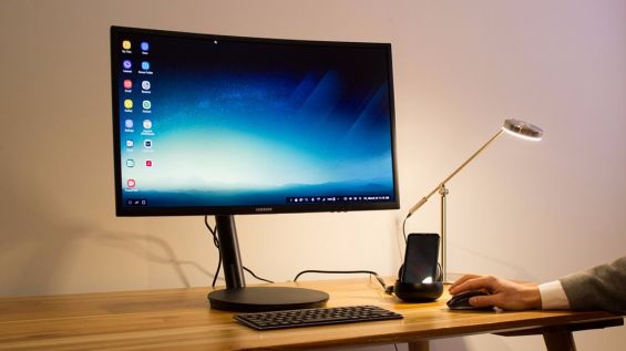 Samsung DeX подключен к монитору