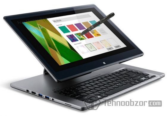 Acer Aspire R7 вид сбоку