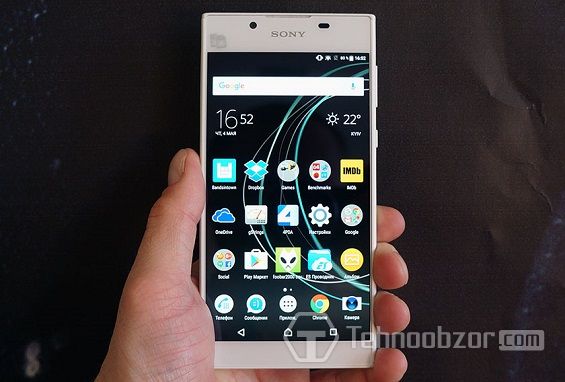 Меню Sony Xperia L1