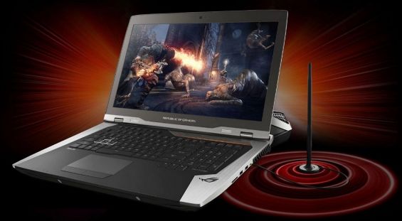 Внешнее исполнение ноутбука ASUS ROG gx800vh