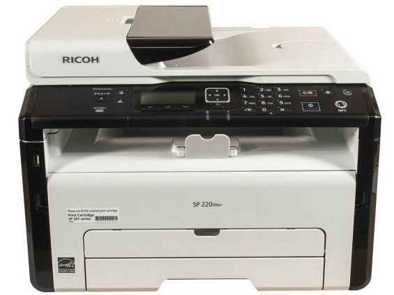 Лицевая часть Ricoh SP 220SNw