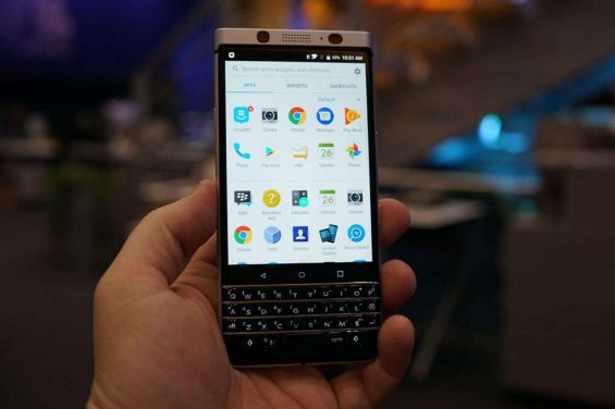 Главное меню BlackBerry KEYone