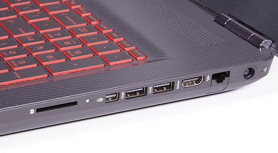 Разъёмы HP OMEN 17-w204ur