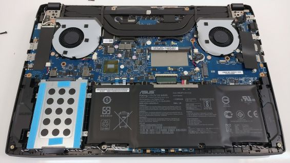 Внутреннее оснащение ASUS FX502VM