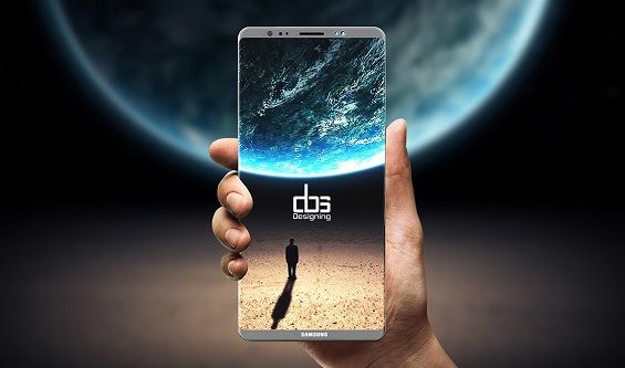 Безрамочный дисплей Samsung Galaxy Note 8