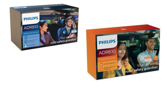 Коробки с видеорегистраторами Philips ADR610 и Philips ADR810