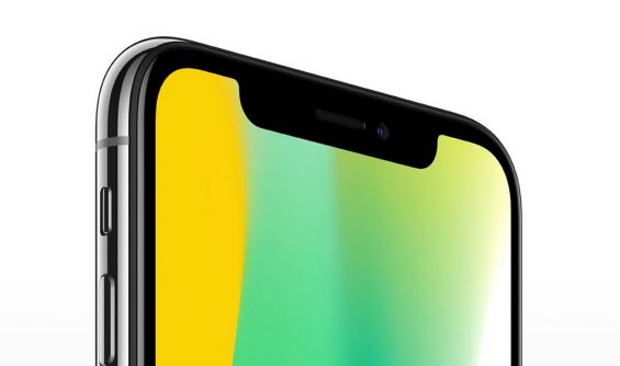 Расположение фронтальной камеры на iPhone X