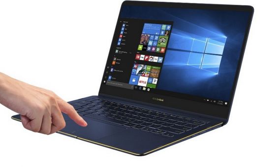 Ведение пальца по тачпаду ASUS Zenbook Flip S UX370UA