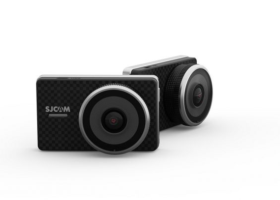 Два видеорегистратора SJCAM SJDASH + на белом фоне