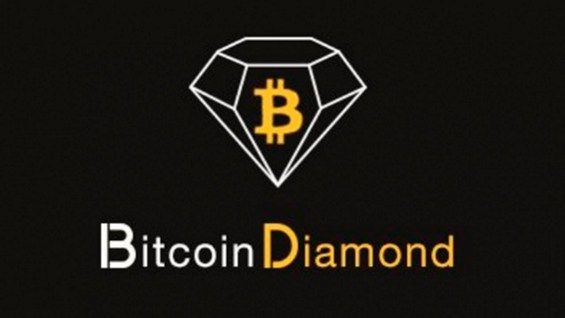 Эмблема Bitcoin Diamond крупным планом