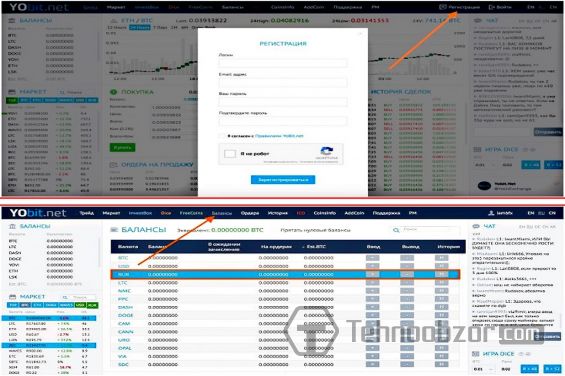 Процесс покупки Лайткоинов на бирже Yobit