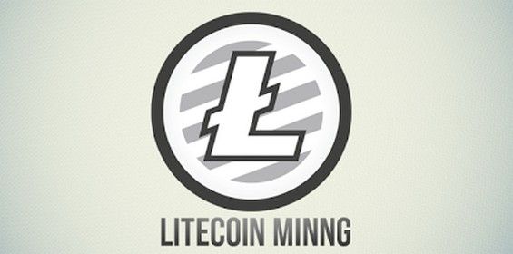 Значок Litecoin на светлом фоне