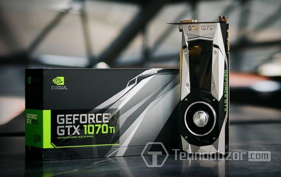 Видеокарта GeForce GTX 1070 Ti и упаковка от неё