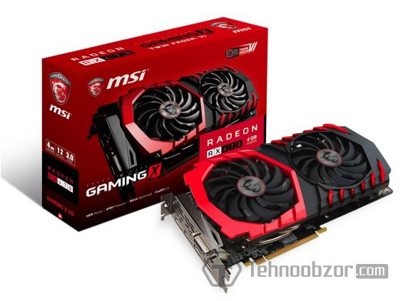 Видеокарта Radeon RX 470 на 4 Гб и её упаковка