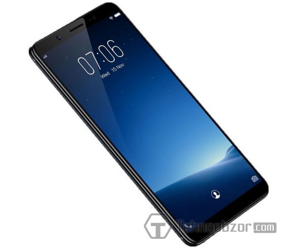 Экран смартфона Vivo V7 крупным планом