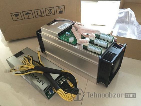 Асик Antminer S9 и его блок питания