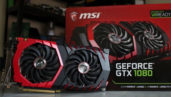 Видеокарта MSI GeForce GTX 1080 и её упаковка