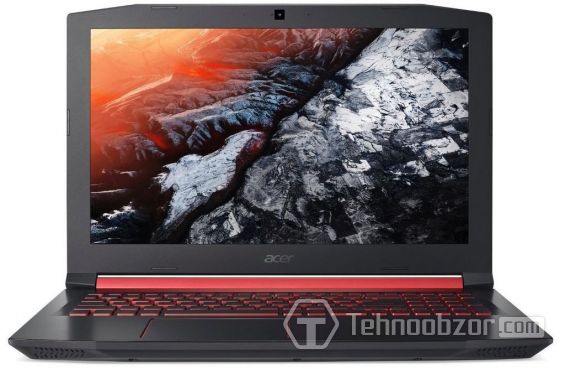 Дисплей Acer Nitro 5 an515 крупным планом