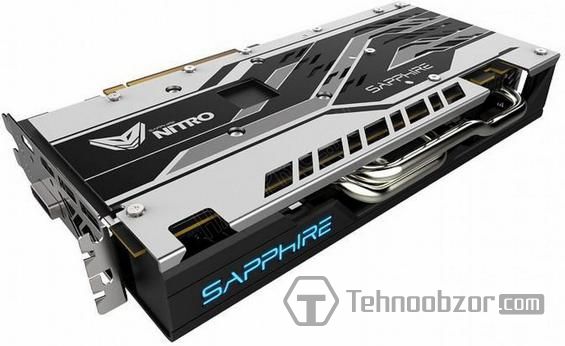 Плата Sapphire AMD Radeon RX 570 Nitro крупным планом