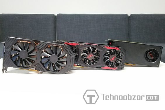 Три видеокарты AMD Radeon RX 580