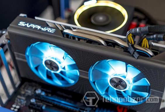 Работающая видеокарта Sapphire RX 580 NITRO