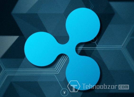 Эмблема Ripple крупным планом