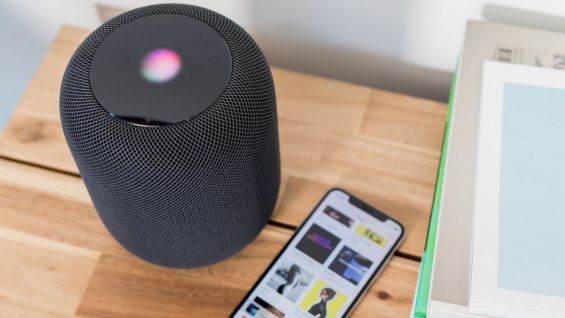 Умная колонка Apple HomePod вид сверху