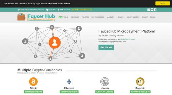 Как выглядит площадка Faucethub.io