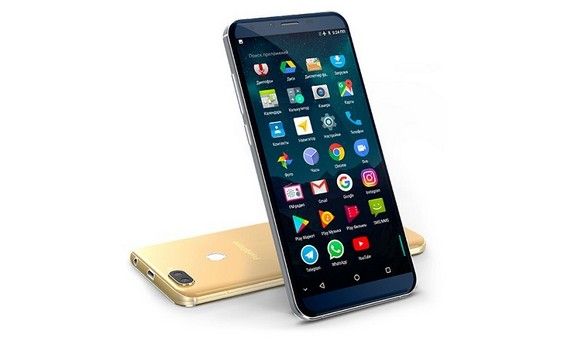 Главное меню смартфона Pixelphone M1