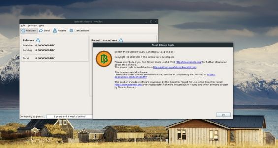 Запуск кошелька Bitcoin Knots на Linux