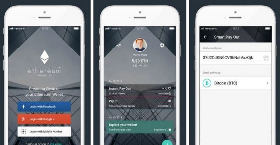 Запуск Ethereum Wallet by Freewallet на iOS