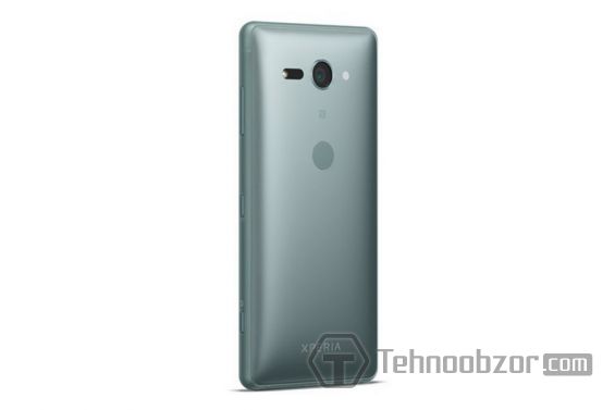 Sony Xperia XZ2 Compact на белом фоне