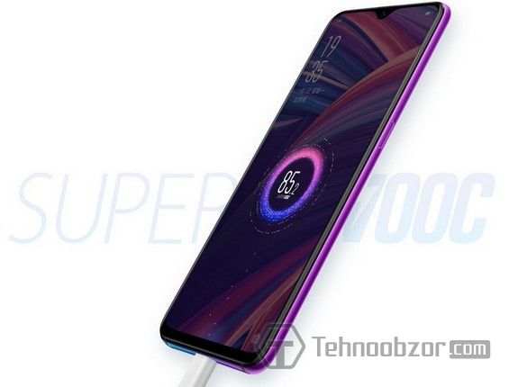 OPPO R17 Pro на зарядке