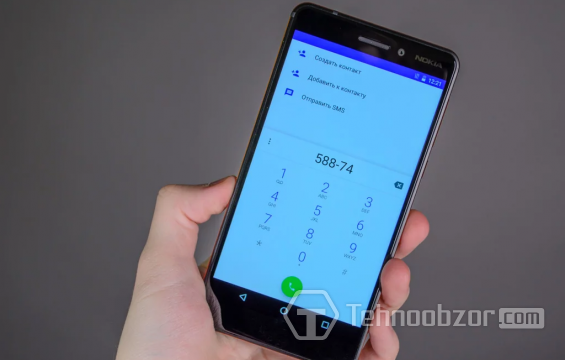 Набор номера на Nokia 6.1