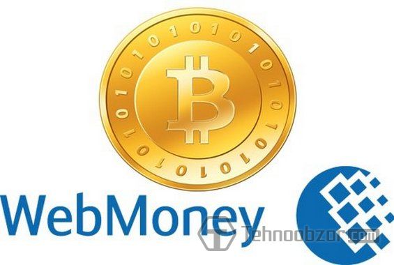 Значок Биткоина и системы WebMoney