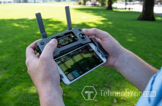 Управление дроном DJI MAVIC 2 PRO через пульт ДУ